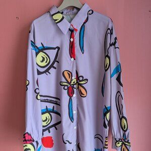 Oversize long sleeve Button Up